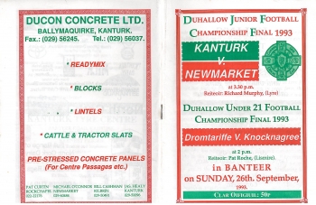 1993 Duhallow Junior Football Final