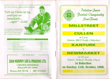 1998 Duhallow Junior Football Semi