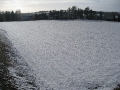 New field full of snow
